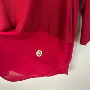 Michael Kors Crimson Knit Top